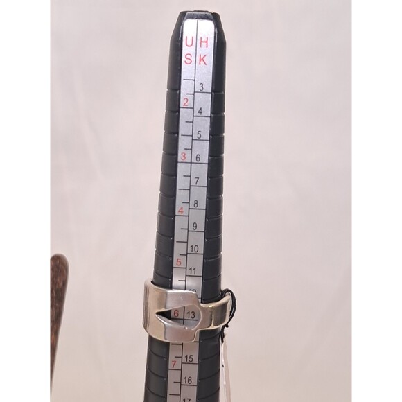 Peyote Bird Asymmetric Sterling Silver Ring Arrow Head Cut Out Size 6.25 NWT - Picture 8 of 8